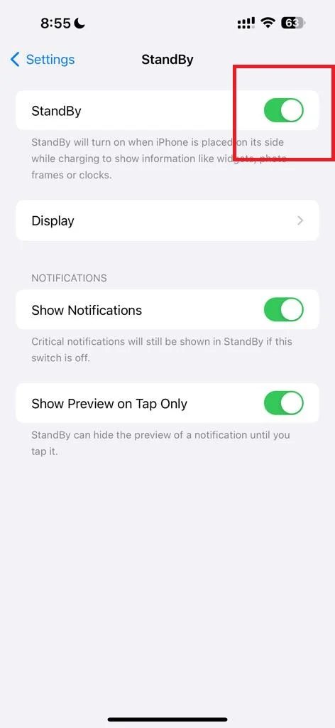 Use the Standby Mode Feature2
