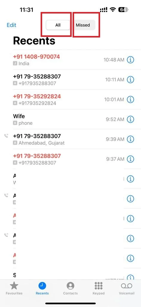 See and Delete Your Call History3