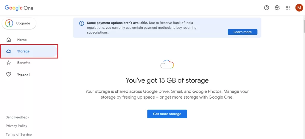 Check the Remaining Storage in Your Gmail4