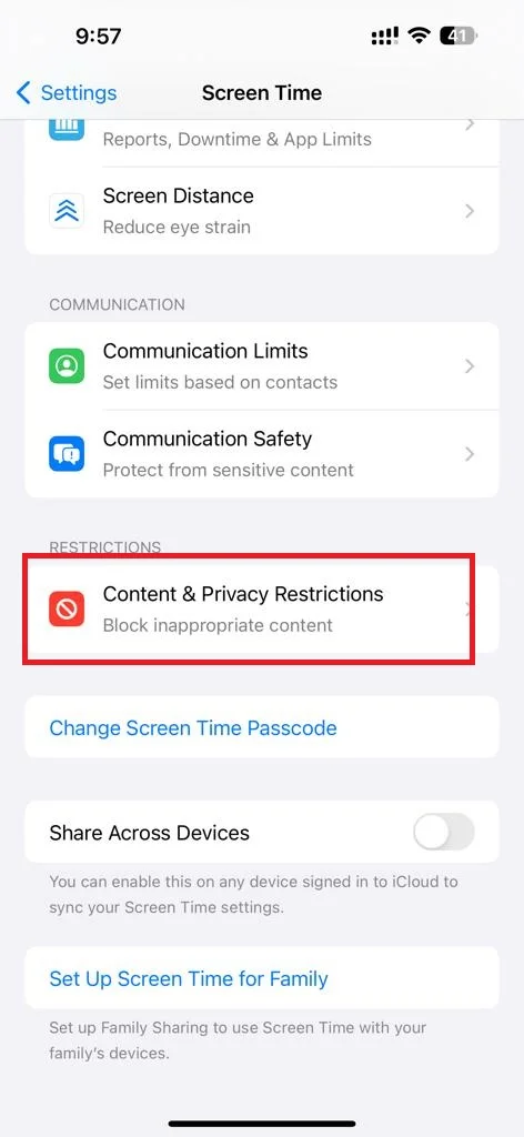 Block or Restrict Websites on iPhone5