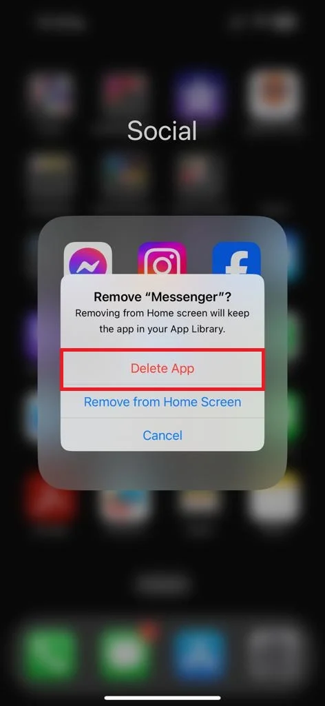 Remove App Confirm