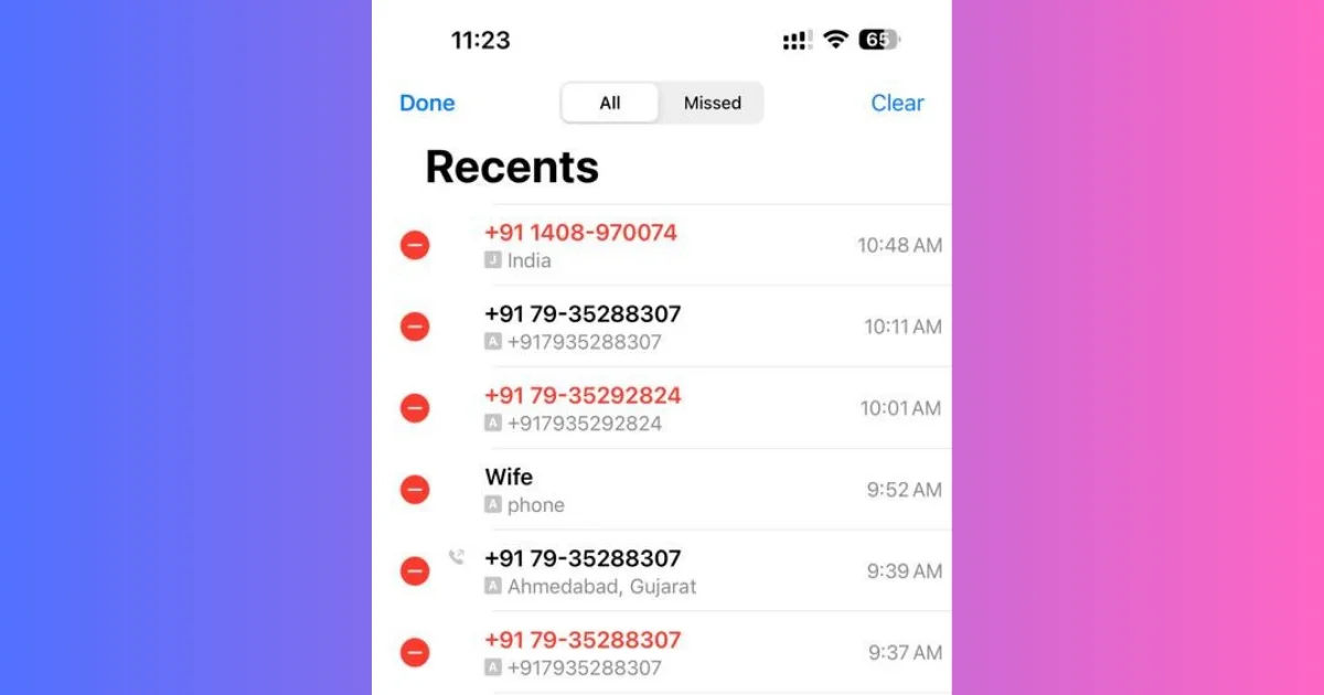 See and Delete Your Call History