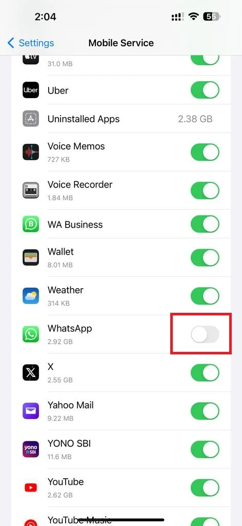 Resolve WhatsApp Not Working9