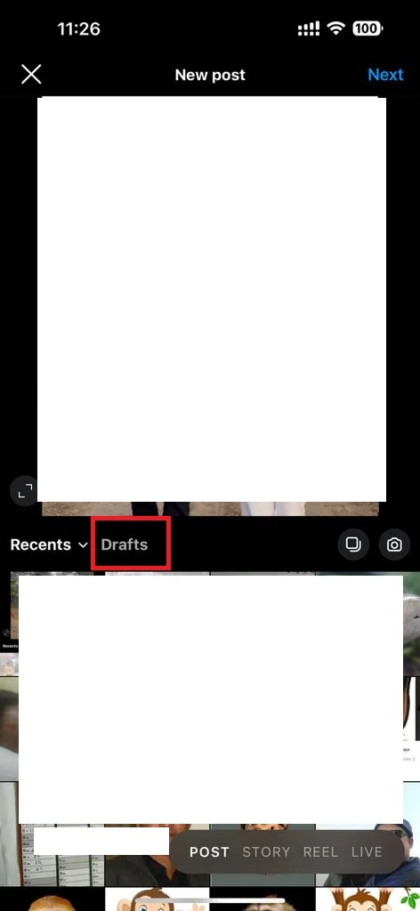 Delete Drafts on Your Instagram App3
