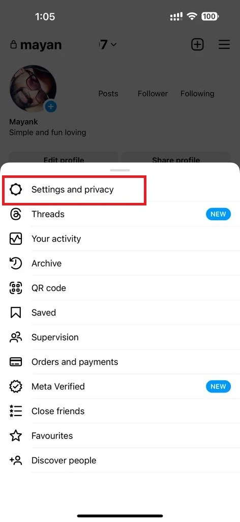 Enable Quiet Mode on the Instagram3