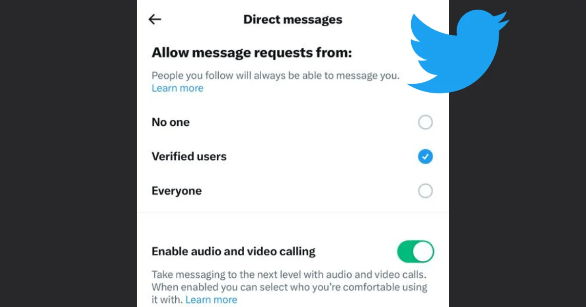 Disable Audio and Video Calling