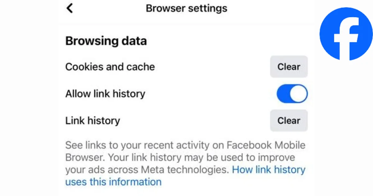 Disable Link History on Facebook
