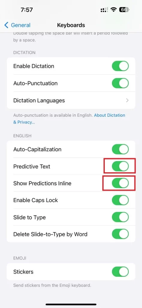 Disable Predictive Text on iPhone1