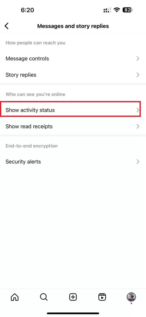 Disable Show Activity Status4