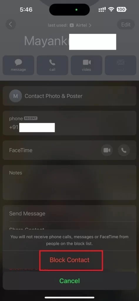 Block a Number on Your iPhone7