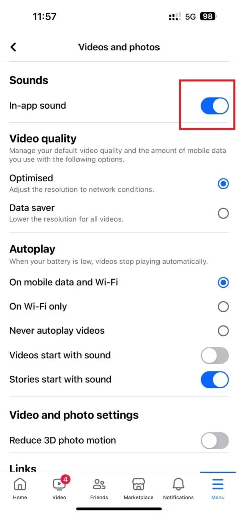 Disable Annoying Facebook Sounds5