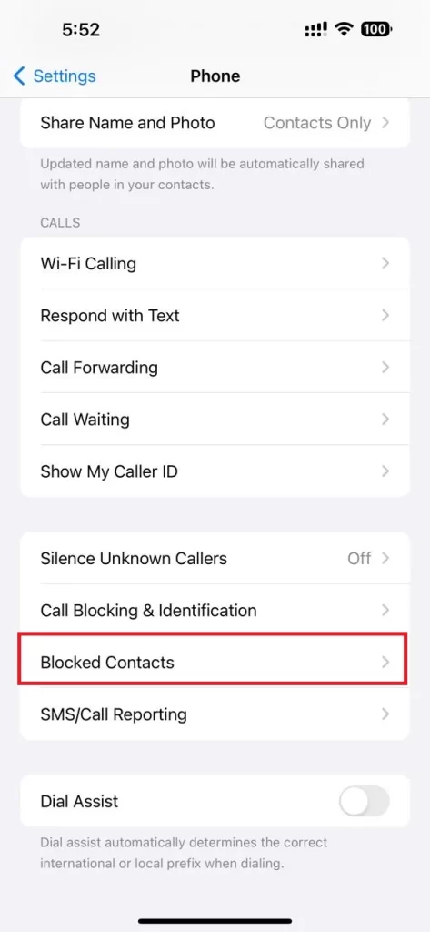 BlockaNumberonYouriPhone4