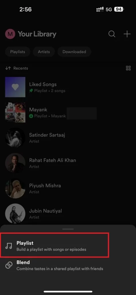 Create a Playlist on the Spotify3