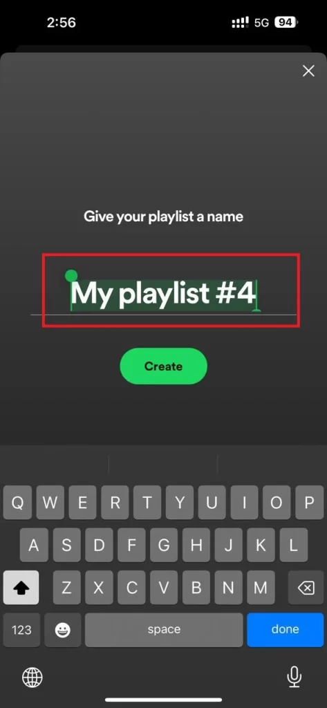 Create a Playlist on the Spotify4