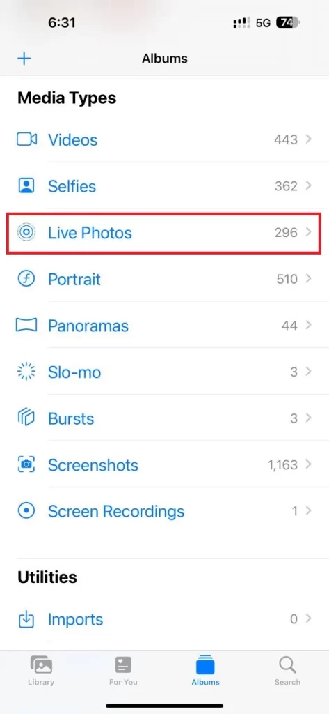 Turn Live Photos into a Video2