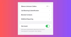 activate Dial Assist on the iPhone
